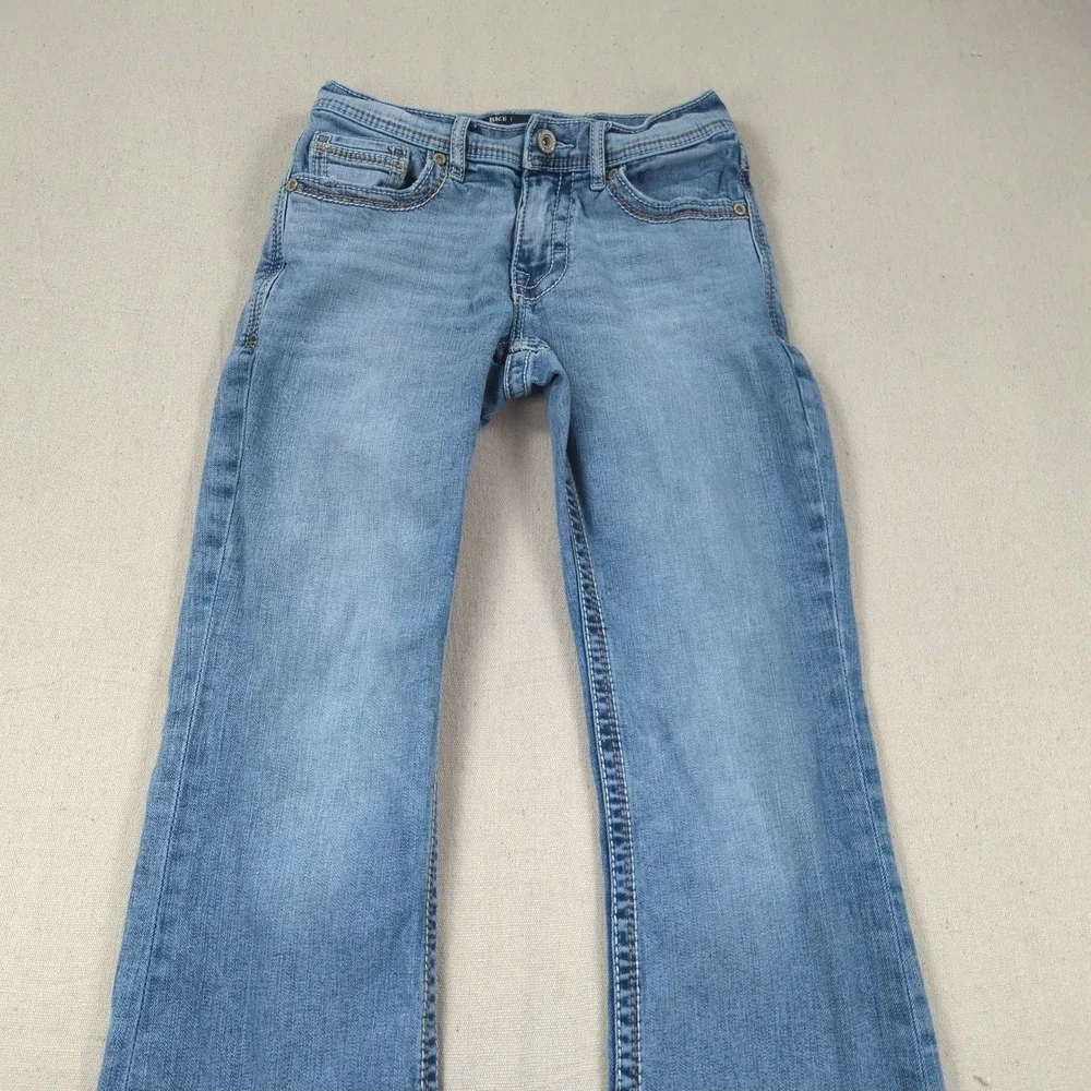 BKE Jeans Mens 29x32 Blue Fulton Boot Cut Western Cowboy Light Wash